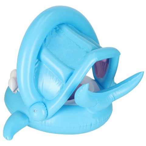 Kółko do pływania koło dmuchane dla niemowląt pontonik dla dzieci z siedziskiem z daszkiem rekin 23kg Kik Sp. z o. o. Sp. k.