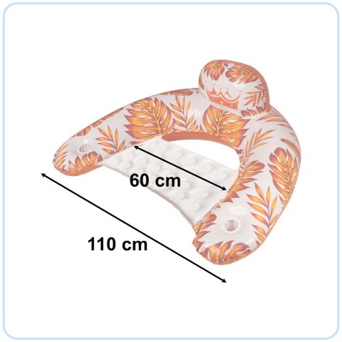 Krzesło do pływania fotel leżak hamak wodny pomarańczowy Kik Sp. z o. o. Sp. k.