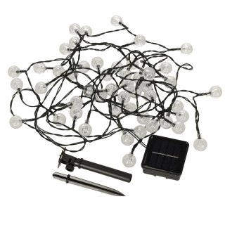 Lampki ogrodowe solarne kulki 7m 50LED ciepły biały Kik Sp. z o. o. Sp. k.