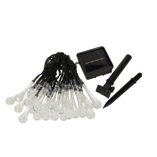 Lampki solarne ogrodowe łezki 6,5m 30LED ciepły biały Kik Sp. z o. o. Sp. k.