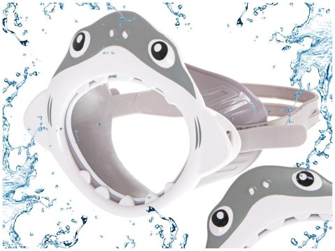 Maska do nurkowania gogle dla dzieci na oczy i nos rekin Kik Sp. z o. o. Sp. k.