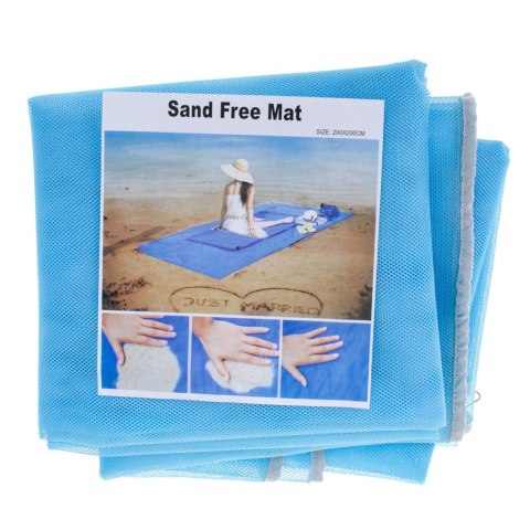 Mata plażowa koc na plażę sand free XXL 200x200cm Kik Sp. z o. o. Sp. k.