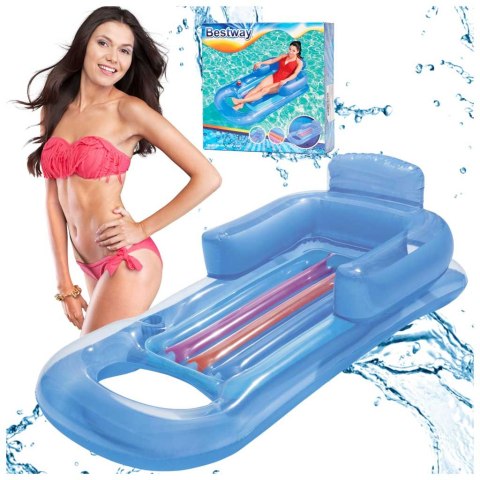 Materac dmuchany fotel BESTWAY 43028 niebieski Kik Sp. z o. o. Sp. k.