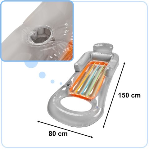 Materac dmuchany fotel BESTWAY 43028 szary Kik Sp. z o. o. Sp. k.