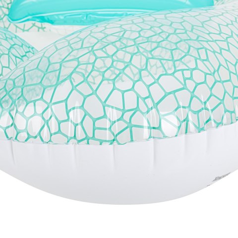 Materac dmuchany fotel do pływania leżak basenowy z poduszką oparciem + uchwyt BESTWAY 43097 102x94cm Kik Sp. z o. o. Sp. k.