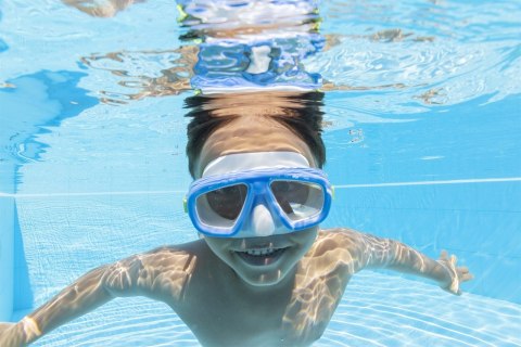 Okulary do pływania maska BESTWAY 22011 niebieskie Kik Sp. z o. o. Sp. k.