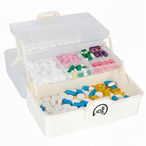 Organizer na leki pojemnik pudełko kasetka apteczka duży XL na zamek skrzynka 29x19x15,5 cm Kik Sp. z o. o. Sp. k.