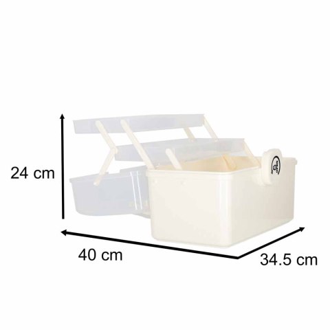 Organizer na leki pojemnik pudełko kasetka apteczka duży XXL na zamek skrzynka 34,5x23x22 cm Kik Sp. z o. o. Sp. k.