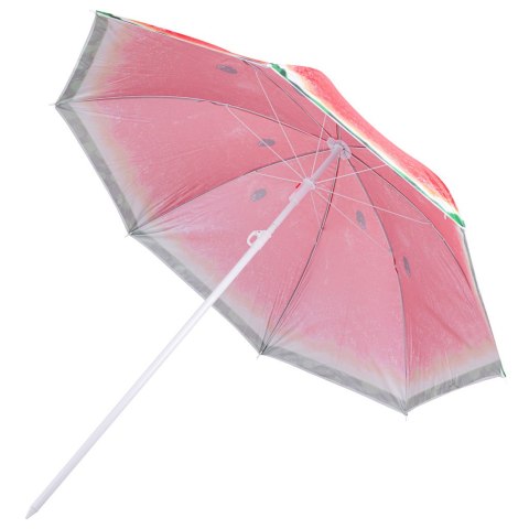 Parasol ogrodowy plażowy regulowany łamany 150cm arbuz UV Kik Sp. z o. o. Sp. k.