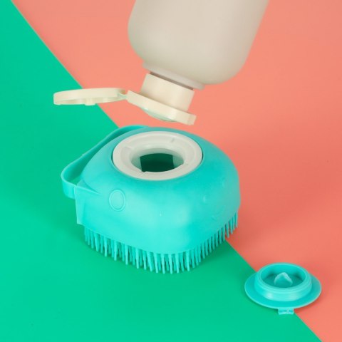 Szczotka silikonowa czyścik myjka do mycia psów kotów z dozownikiem miętowa Kik Sp. z o. o. Sp. k.