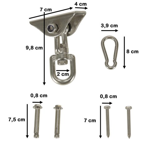 Uchwyt do hamaka mocowanie sufitowe huśtawek Kik Sp. z o. o. Sp. k.