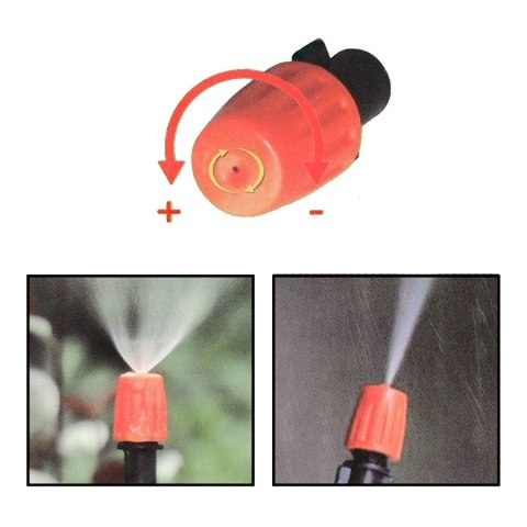 Zraszacz ogrodowy kurtyna wodna mgiełka system nawadniania 15m Kik Sp. z o. o. Sp. k.