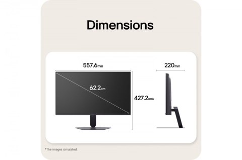 Monitor 24.4 cala 25G523B-B IPS FHD