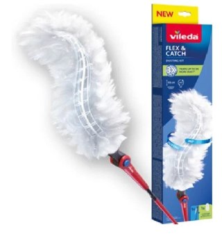 Miotełka do kurzu z długą rączką + wkład Flex & Catch Vileda