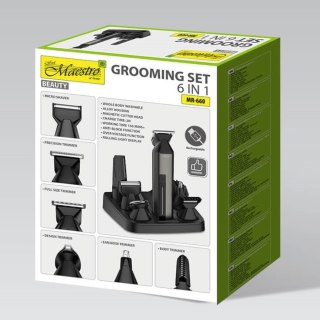 Zestaw do strzyżenia włosów 6w1 USB MR-660