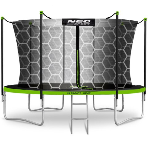 Trampolina ogrodowa 15ft/465cm z siatką wewnętrzną i drabinką Neo-Sport