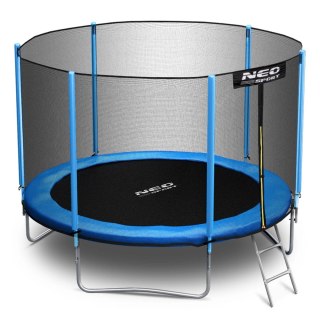 Trampolina ogrodowa 6ft/183cm z siatką zewnętrzną i drabinką Neo-Sport