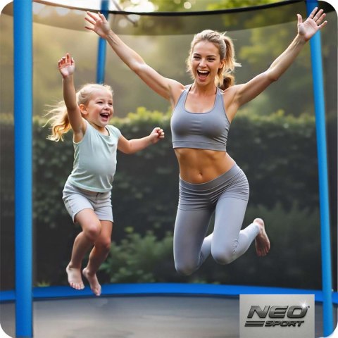 Trampolina ogrodowa 8ft/252cm siatka wewnętrzna i drabinką