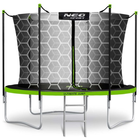 Trampolina ogrodowa 8ft/252cm z siatką wewnętrzną i drabinką Neo-Sport