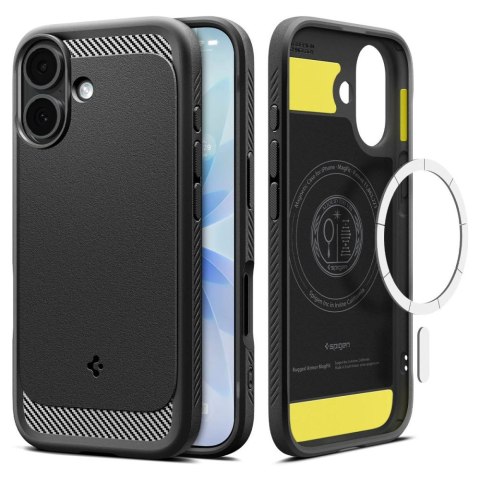 Etui ochronne case na iPhone 17 Rugged Armor Mag MagSafe - czarny mat
