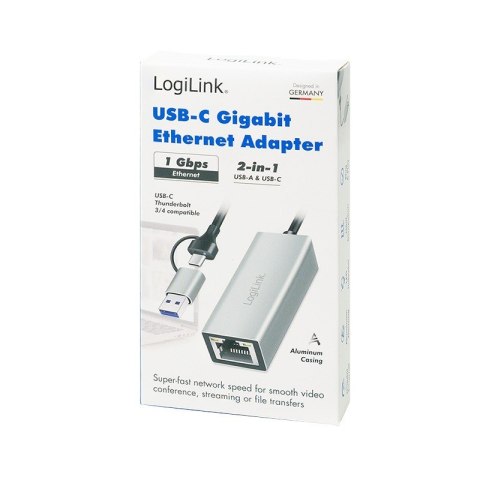 Adapter USB-C do Gigabit Ethernet + USB