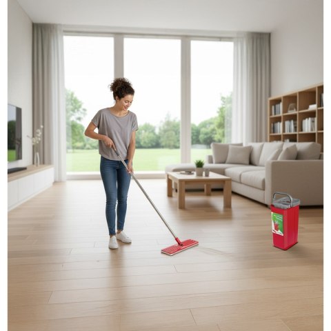 GREENBLUE MOP PŁASKI Z WIADREM I WYCISKACZEM MAXICLEAN + DWA WKŁADY MICROFIBRA HQ, POJEMNOŚĆ 8L GB870
