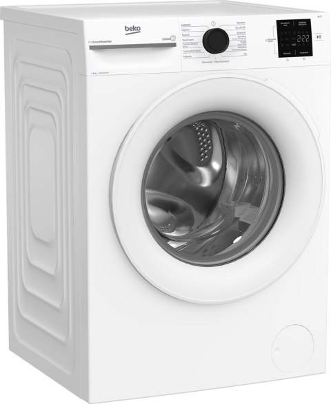 Pralka Beko BM1WFU38225WW 8 kg 1200 obr/min | SteamCure | ColdWash | silnik inwerterowy ProSmart