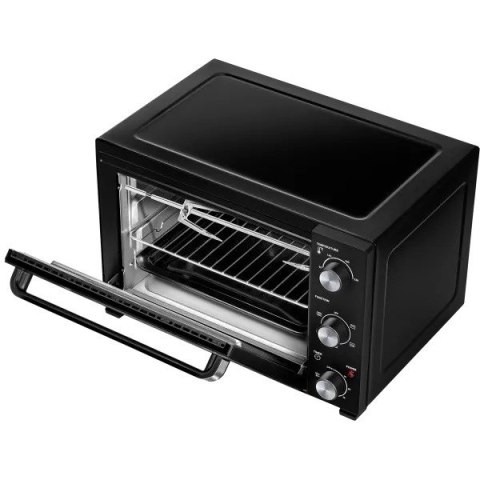 Piekarnik elektryczny MPM MPE-17/T czarny, poj. 48L, wym. 61,1x46,2x40,3 cm, rożen obrotowy