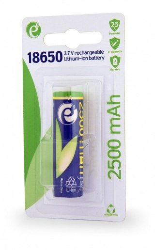 Akumulator litowo-jonowy typ 18650 (10C), 3.7V, 2500mAh z płaskimi biegunami