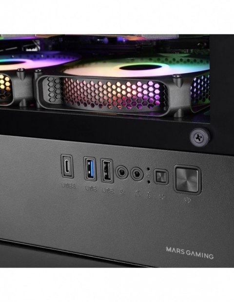 Obudowa MARS MC-VECTOR Czarna mATX 4xARGB