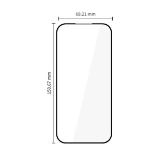 Szkło hartowane na Google Pixel 9A / 10A Glass Fit+ czarne - 2 szt.