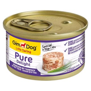 GimDog Pure Delight kurczak z tuńczykiem 85g