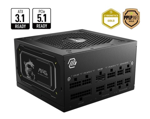 Zasilacz MAG A850GL PCIE5 II 850 W 80 Plus Gold Full Modular