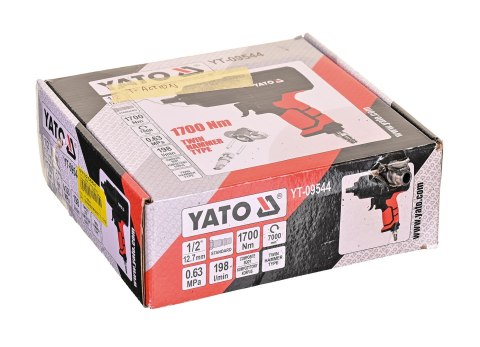 Klucz pneumatyczny 1/2" 1700Nm YATO YT-09544 (OUTLET)