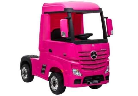 Auto Na Akumulator Mercedes Actros Ciężarówka Pilot MP3 LED Różowy 4x4 LEAN CARS