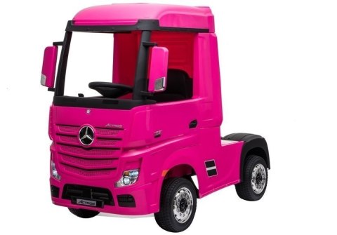 Auto Na Akumulator Mercedes Actros Ciężarówka Pilot MP3 LED Różowy 4x4 LEAN CARS