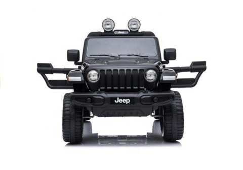 Auto na Akumulator Jeep Rubicon Światła LED MP3 Pilot 4x4 Czarny LEAN CARS