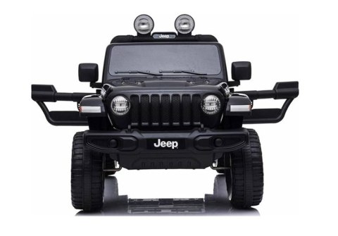 Auto na Akumulator Jeep Rubicon Światła LED MP3 Pilot 4x4 Czarny LEAN CARS