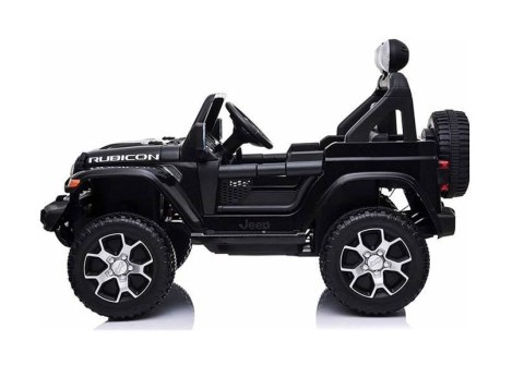 Auto na Akumulator Jeep Rubicon Światła LED MP3 Pilot 4x4 Czarny LEAN CARS