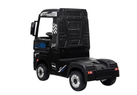 Auto Mercedes Actros Czarny Lakierowany Ciężarówka Dla Dzieci Pilot LED MP4 LEAN CARS