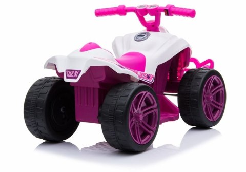 Quad na akumulator TR1805 Biało-różowy LEAN CARS