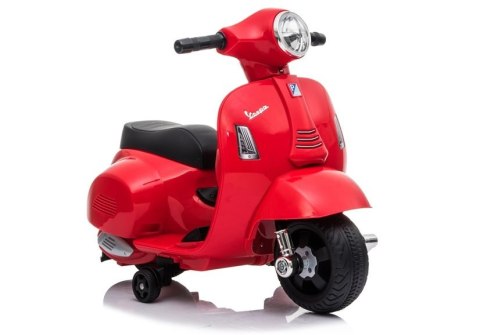 Skuter na Akumulator Vespa GTS 300 Mini Dla Dzieci Światło LED Czerwony LEAN CARS