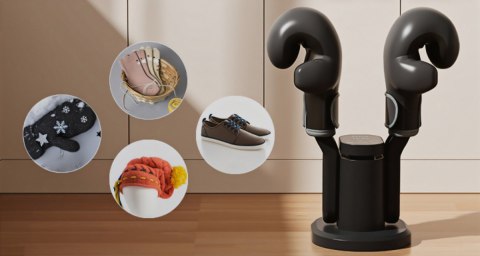 *Suszarka do butów z dezynfekcją ozonową SHOE DRYER OZONE PRO+ MT6539 (czarna)