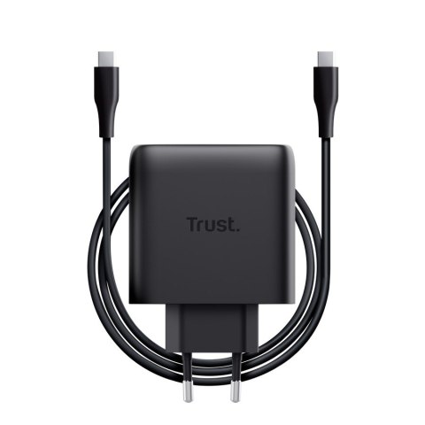Ładowarka MAXO GaN 65W 2xUSB-C czarna