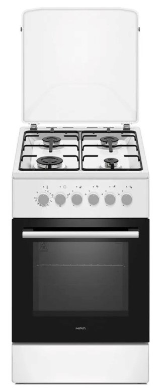 Kuchnia gazowo-elektryczna MPM MPM-56-KGM-04 | termoobieg | grill | ruszt żeliwny