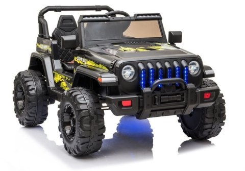 Auto Na Akumulator Dla Dzieci CH9956 Światła LED Pilot Czarny LEAN CARS