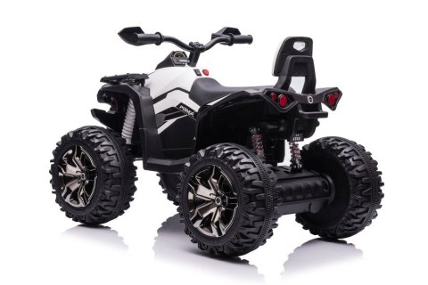 Quad Na Akumulator Z Oparciem QLS-3288 ŚwIatła LED MP3 Biały LEAN CARS