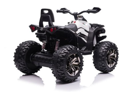 Quad Na Akumulator Z Oparciem QLS-3288 ŚwIatła LED MP3 Biały LEAN CARS
