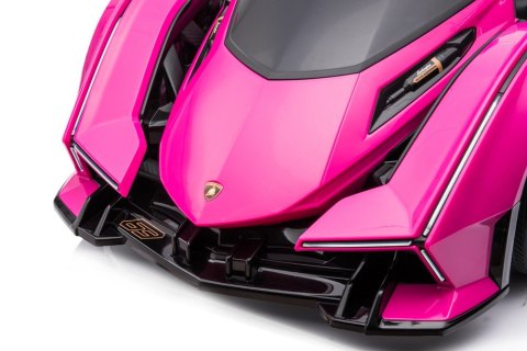 Samochód Na Akumulator Lamborghini GT HL528 Światła LED MP3 Pilot Rózowy LEAN CARS