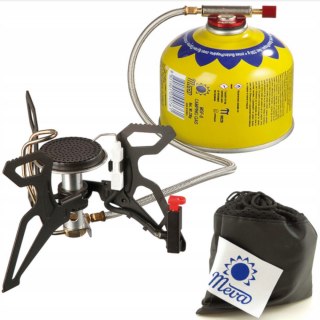 Kuchenka turystyczna z podgrzewaczem gazu i piezozapalnikiem SPIDER PRO 3kW